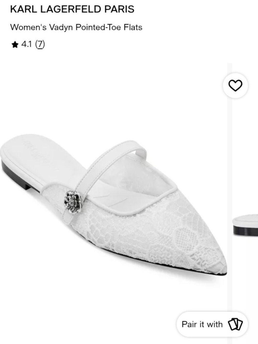 Sandals white Karl Lagerfeld, New with box.